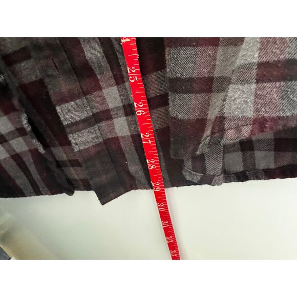 Perry Ellis Men's Button Up Shirt Size XL Plaid Red Black - Picture 5 of 7